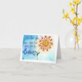 Tun Sie, was Sie Liebe… Karte (Gelbe Blume)