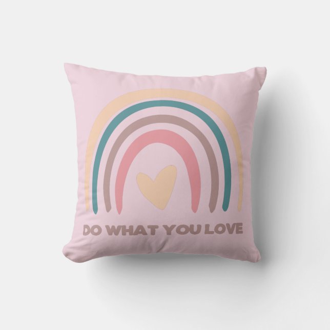 Tun Sie, was Sie Liebe Kissen (Vorderseite)