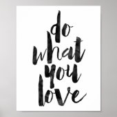 Tun Sie, was Sie Liebe Poster (Vorne)