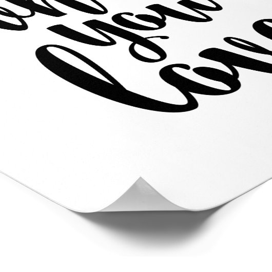 Tun Sie, was Sie Liebe Poster (Ecke)