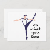 Tun Sie, was Sie Liebe Postkarte (Vorne/Hinten)