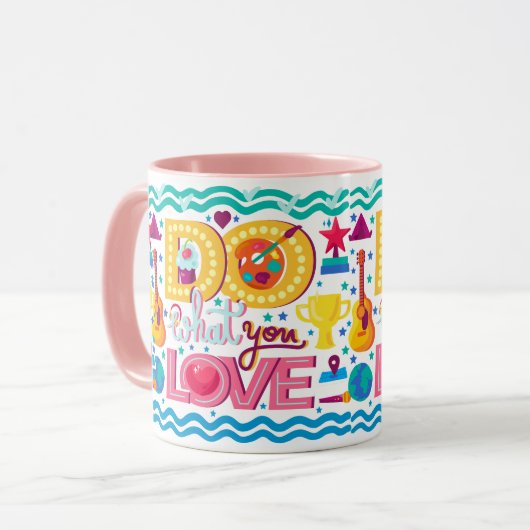 Tun Sie, was Sie Liebe Tasse (Vorderseite Links)