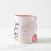 Tun Sie, was Sie Liebe und Liebe tun, was Sie tun Zweifarbige Tasse (Mittel)