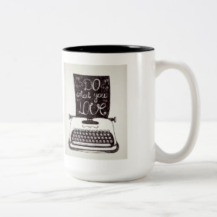 Tun Sie, was Sie Liebe Zweifarbige Tasse