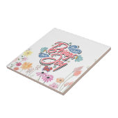 Tun Sie, was Sie zu Joy Floral und Butterfly Zitat Fliese (Seite)