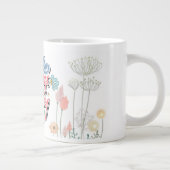 Tun Sie, was Sie zu Joy Floral und Butterfly Zitat Jumbo-Tasse (Rechts)