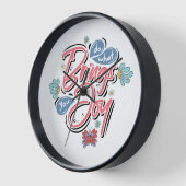 Tun Sie, was Sie zu Joy Floral und Butterfly Zitat Uhr (Winkel)