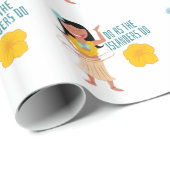 Tun Sie, wie die Inselbewohner tun Geschenkpapier (Rolleneckpunkt)