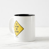 Tun Sie, wie ich sagen, nicht wie ich tue (gelbes Zweifarbige Tasse (Vorderseite Links)