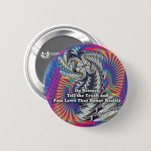 Tun Sie Wissenschafts-Knopf Button (Vorne & Hinten)