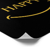 TUN, WAS IHNEN GLÜCKLICH positive Zitat Poster (Ecke)