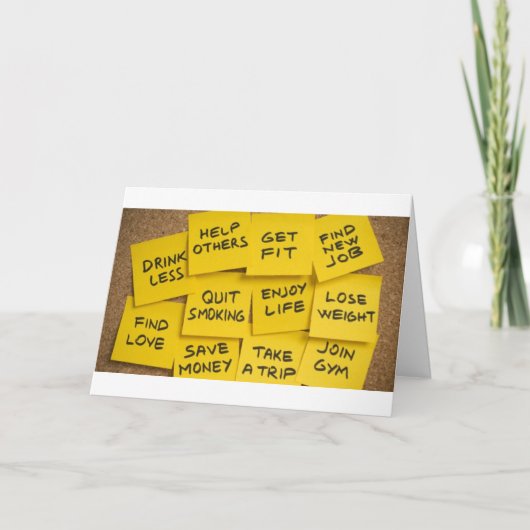 TUN WAS **SIE GEWOLLT** IM NEUEN JAHR KARTE (Vorderseite)