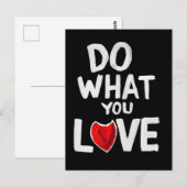 tun, was Sie Liebe Postkarte (Vorne/Hinten)