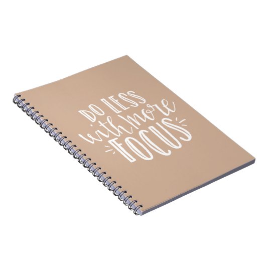 Tun weniger Zitat KUNDENSPEZIFISCHES Notizblock (Rechte Seite)