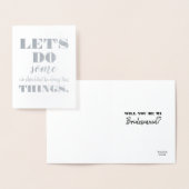 Tun wir - Funny Bridesmaid Vorschlag Folienkarte (Anzeige)