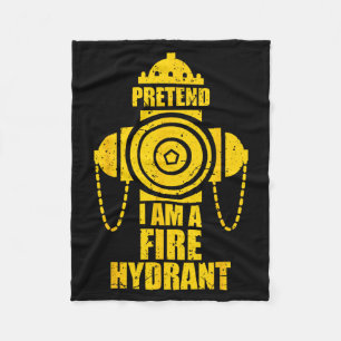 Tun wir so als ob ich ein Hydrant wäre Faules Hall Fleecedecke