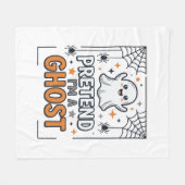 Tun wir so als ob ich ein süßer Halloween-Geist bi Fleecedecke (Vorderseite (Horizontal))