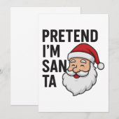 Tun wir so, als wäre ich der Weihnachtsmann - Lust Einladung (Vorne/Hinten)