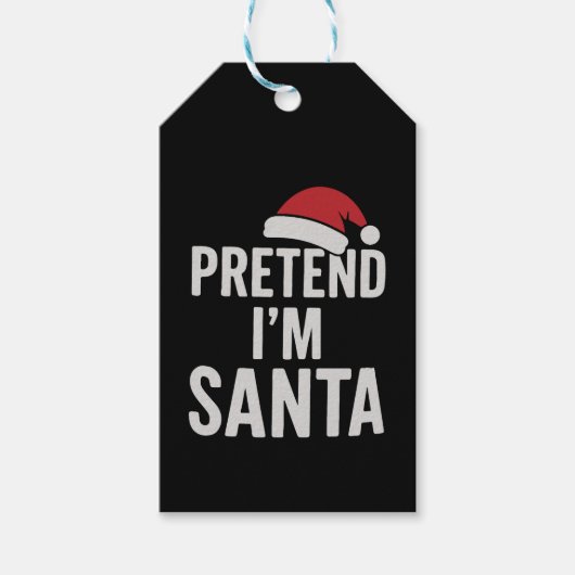 Tun wir so, als wäre ich der Weihnachtsmann - Lust Geschenkanhänger (Vorderseite)