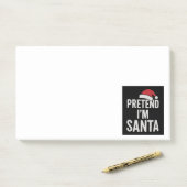 Tun wir so, als wäre ich der Weihnachtsmann - Lust Post-it Klebezettel (Auf Schreibtisch)