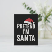 Tun wir so, als wäre ich der Weihnachtsmann - Lust Postkarte (Stehend Vorderseite)