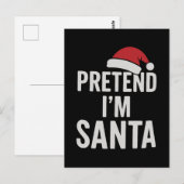 Tun wir so, als wäre ich der Weihnachtsmann - Lust Postkarte (Vorne/Hinten)