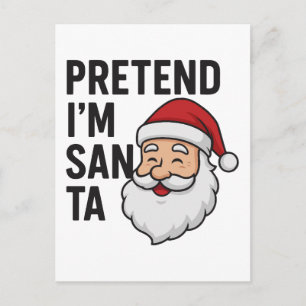 Tun wir so, als wäre ich der Weihnachtsmann - Lust Postkarte