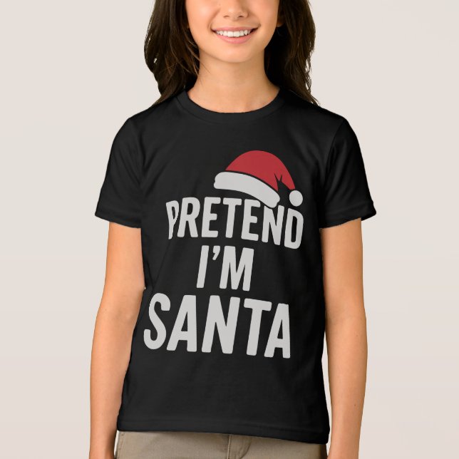 Tun wir so, als wäre ich der Weihnachtsmann - Lust Tri-Blend Shirt (Vorderseite)