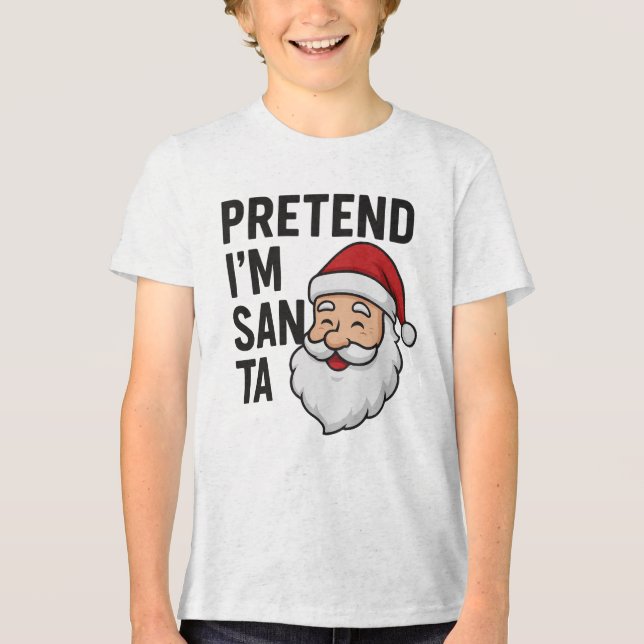 Tun wir so, als wäre ich der Weihnachtsmann - Lust Tri-Blend Shirt (Vorderseite)