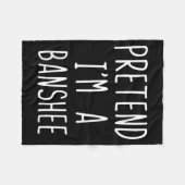 Tun wir so als wäre ich ein Banshee-Kostüm Hallowe Fleecedecke (Vorderseite (Horizontal))