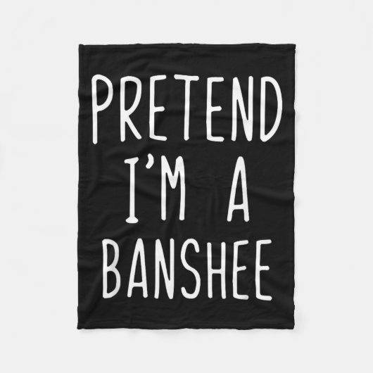 Tun wir so als wäre ich ein Banshee-Kostüm Hallowe Fleecedecke (Vorderseite)