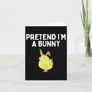 Tun wir so, als wäre ich ein Bunny-Shirt-Hasen-Kos Karte