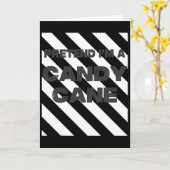Tun wir so, als wäre ich ein Candy Cane Tee Erwach Karte (Gelbe Blume)