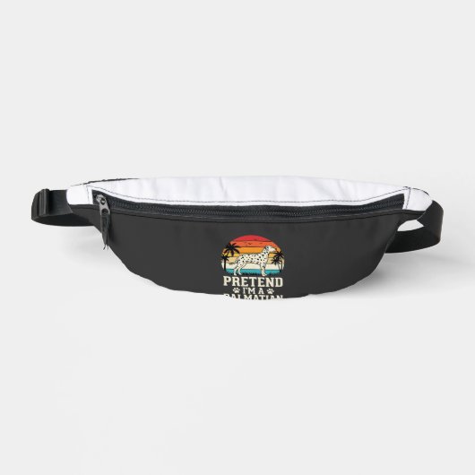 Tun wir so, als wäre ich ein Dalmatiner Retro-Hund Bauchtasche (Vorderseite)