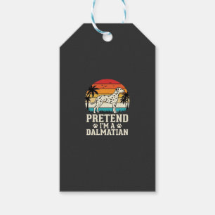 Tun wir so, als wäre ich ein Dalmatiner Retro-Hund Geschenkanhänger