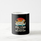 Tun wir so, als wäre ich ein Dalmatiner Retro-Hund Kaffeetasse (Mittel)