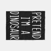 Tun wir so, als wäre ich ein Dinosaurier-Kostüm Ha Fleecedecke (Vorderseite (Horizontal))