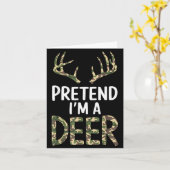 Tun wir so, als wäre ich ein faules Damen Herren H Karte (Gelbe Blume)