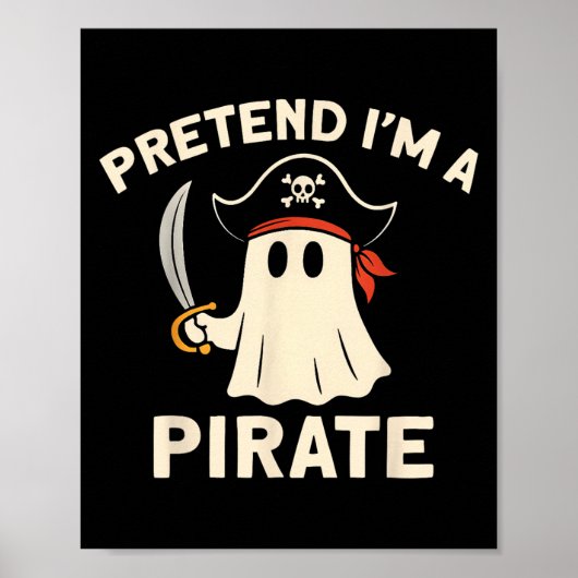 Tun wir so, als wäre ich ein lustiges Halloween-Ge Poster (Vorne)