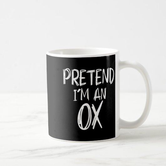Tun wir so, als wäre ich ein Ochsenkostüm Hallowee Kaffeetasse (Rechts)