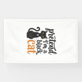 Tun wir so, als wäre ich ein schwarzes Halloween-K Banner (Horizontal)
