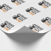 Tun wir so, als wäre ich ein schwarzes Halloween-K Geschenkpapier (Ecke)