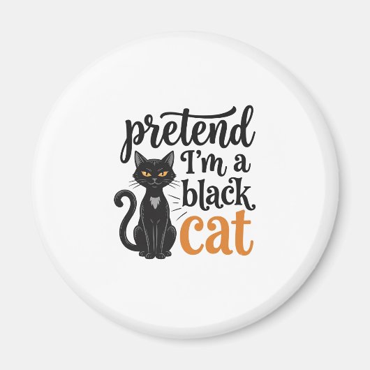 Tun wir so, als wäre ich ein schwarzes Halloween-K Magnet (Vorne)