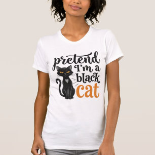 Tun wir so, als wäre ich ein schwarzes Halloween-K T-Shirt