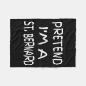 Tun wir so, als wäre ich ein St. Bernhard Lustiger Fleecedecke (Vorderseite (Horizontal))