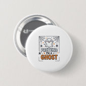 Tun wir so als wäre ich ein süßer Halloween-Geist Button (Vorne & Hinten)