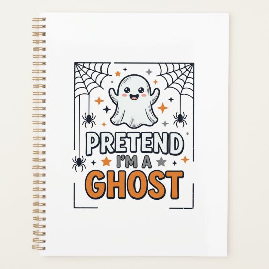 Tun wir so als wäre ich ein süßer Halloween-Geist Planer (Vorderseite)