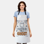 Tun wir so als wäre ich ein süßer Halloween-Geist Schürze (Getragen)