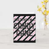 Tun wir so, als wäre ich ein Weihnachts-Candy-Cane Karte (Gelbe Blume)