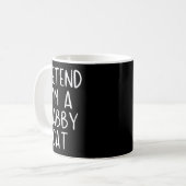 Tun wir so, als wäre ich eine getigerte Katze Kost Kaffeetasse (Vorderseite Links)